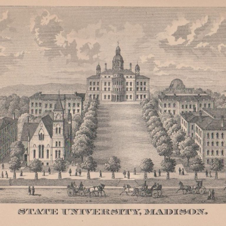 The first class of the University of Wisconsin-Madison was held