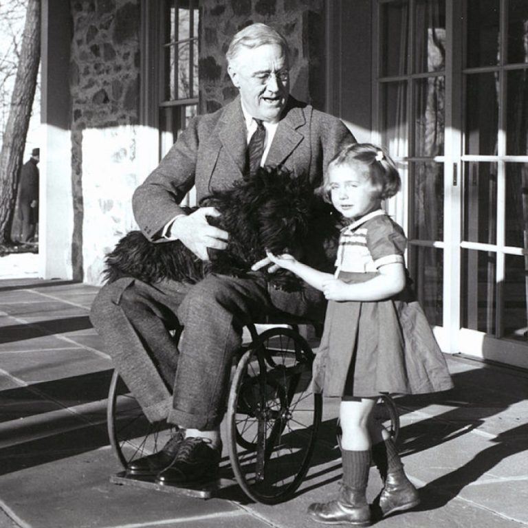 Future President of the U.S. Franklin D Roosevelt became a victim of polio