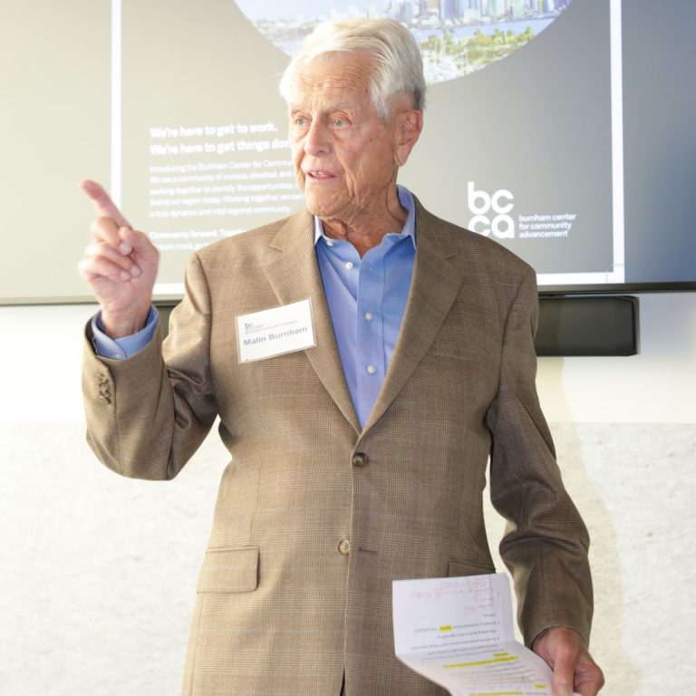 The Burnham Institute was named to honor the generosity of Roberta and Malin Burnham and their family